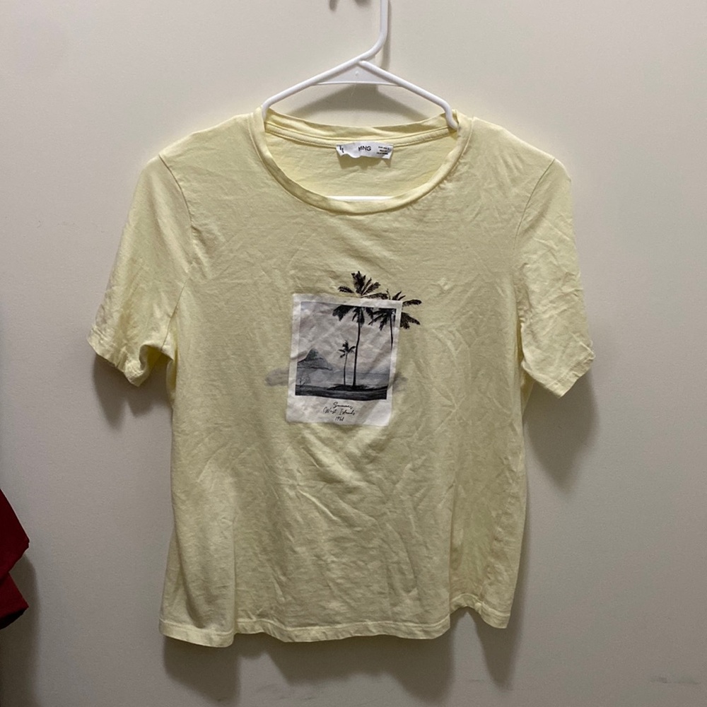 MNG | Cute Yellow Polaroid Shirt